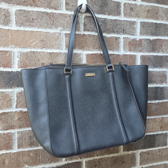 Kate Spade Black Leather Tote - Picture 2 of 14
